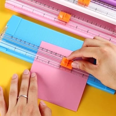 A4 Paper Cutter Trimmer Lightweight Paper Cutting Machine Random color 1pcs_img_1