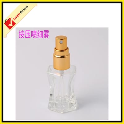Empty Bottle 5ml Refillable Spray Atomizer Round Shape Transparent Glass Random Color 1pcs_img_2