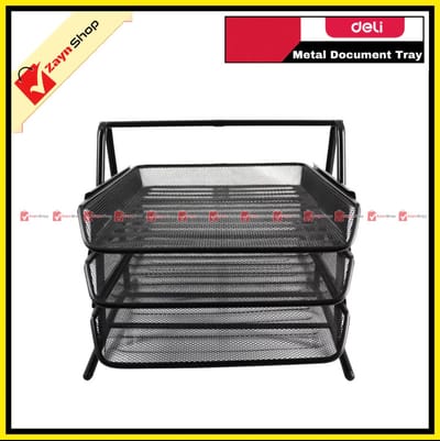 Deli 9181 Metal Document File Tray (3 Layer)_img_5