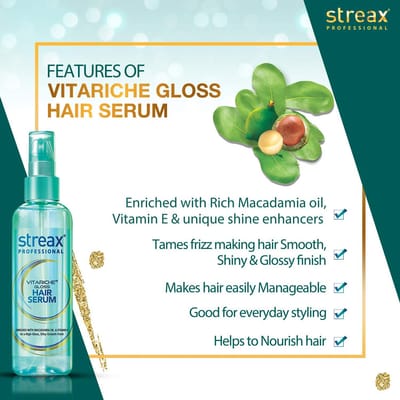 Streax Vitariche Gloss Hair Serum 115ml_img_2