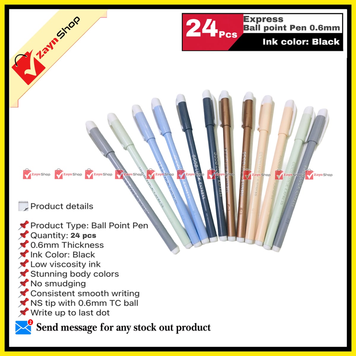 Good Luck EXPRESS Ball pen Black ink 0.6mm / 24 pcs