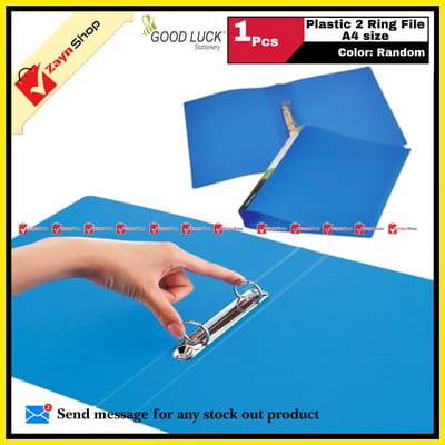 Good Luck 2 Ring File A4 Size 1 Pcs Random Color_img_0