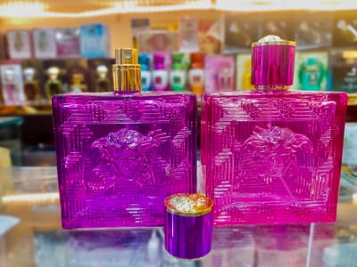 Versace Empty Perfume Atomizer Refillable Glass Spray 100ml Bottle 1 pcs_img_0