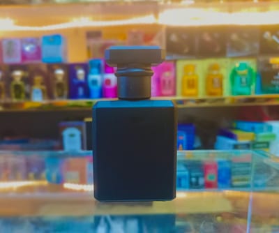 Empty Perfume Atomizer Refillable Matte Black Square Glass Spray 30ml Bottle 1 pcs_img_0