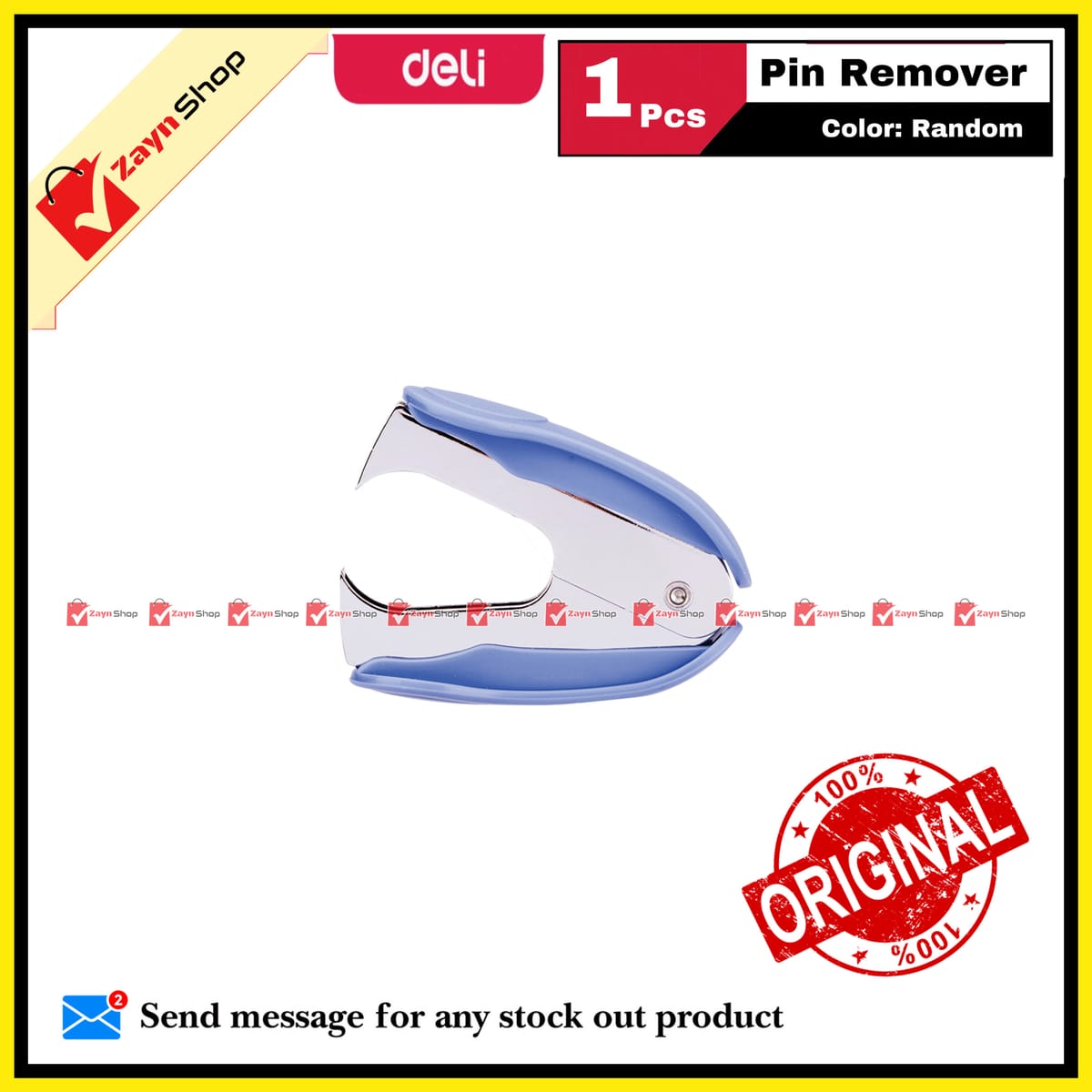 deli Staple Remover / Pin Remover Random Color 1pcs