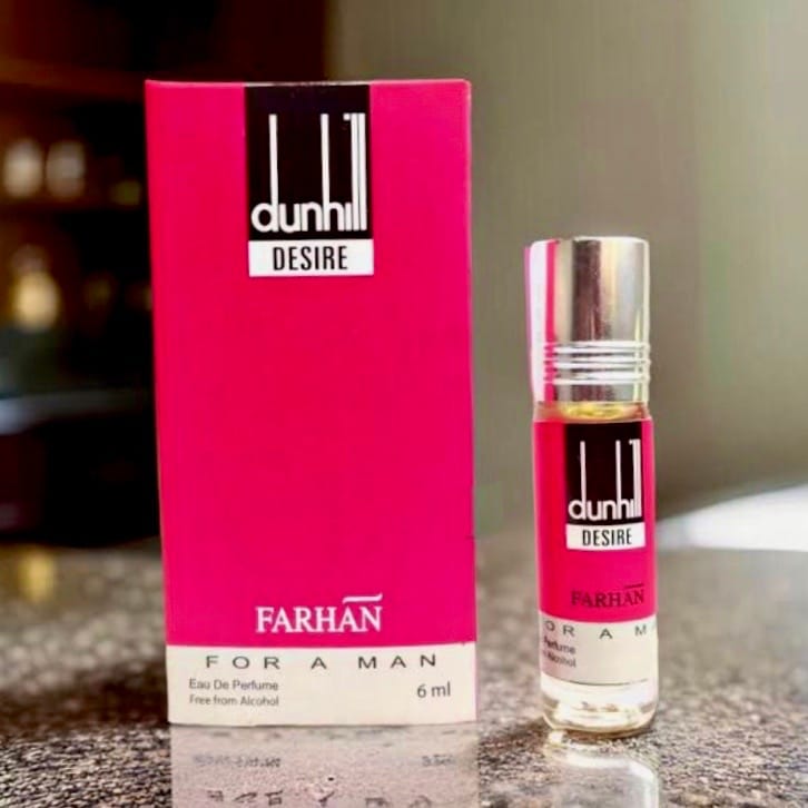 Dunhill Desire attar by (AL Farhan) Concentrated Perfume Oil Attar For Man Long Lasting Non-Alcoholic Fragrance Ator - 6ML