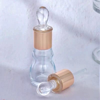 Empty Glass Bottle with stick 12ml For Essential Oil Gourd Type Refillable Perfume Bottles 1 pcs_img_0