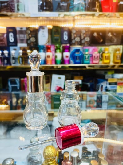 Empty Glass Bottle with stick 12ml For Essential Oil Gourd Type Refillable Perfume Bottles 1 pcs_img_2