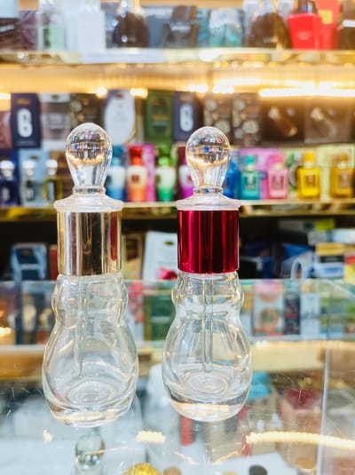 Empty Glass Bottle with stick 12ml For Essential Oil Gourd Type Refillable Perfume Bottles 1 pcs_img_3