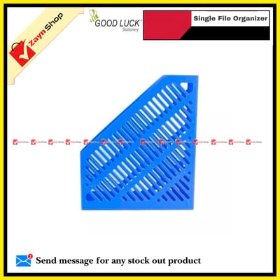 Good Luck File Holder Single Station File Organizer Blue 1Pcs_img_1