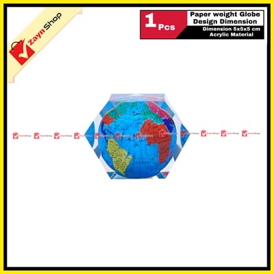 Paper weight Globe Design Dimension 5x5x5 cm Acrylic Material Random Design_img_0