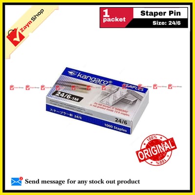 Kangaro Stapler Pin Size 24/6 1 Packet_img_0