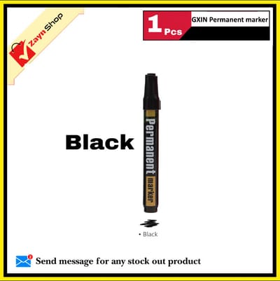 GXIN Permanent Marker Writes on Metal, Plastic, Glass And Wood Black Blue Red Green 1pcs_img_1