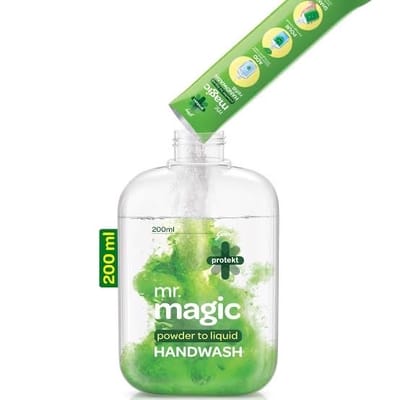Godrej Magic Handwash Powder Refill Pack- 1 pcs , Lime Aloe Vera (Makes 200ml of Handwash)_img_3